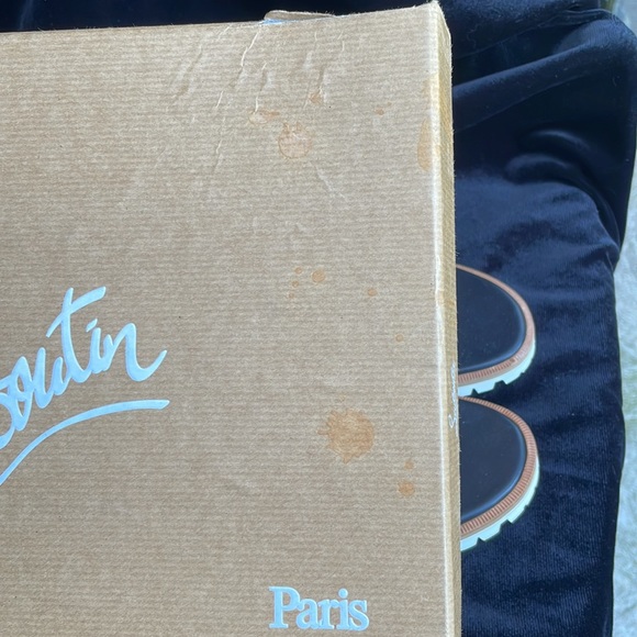 CHRISTIAN LOUBOUTIN LEATHER METALLIC STUDDED GLADIATOR SANDALS - 9 - NIB !🔥👠 - Picture 13 of 14